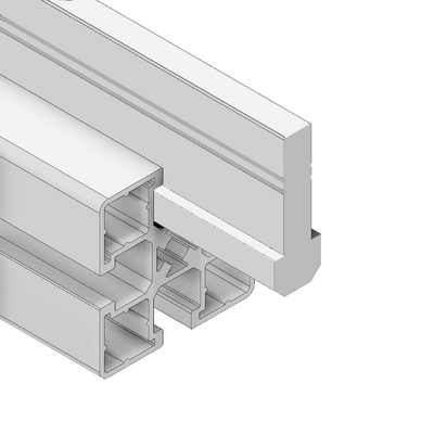 61-260-0 MODULAR SOLUTIONS SLIDE PROFILE<br>PROFILE GUIDE 40MM FOR ALUMINUM PANELS